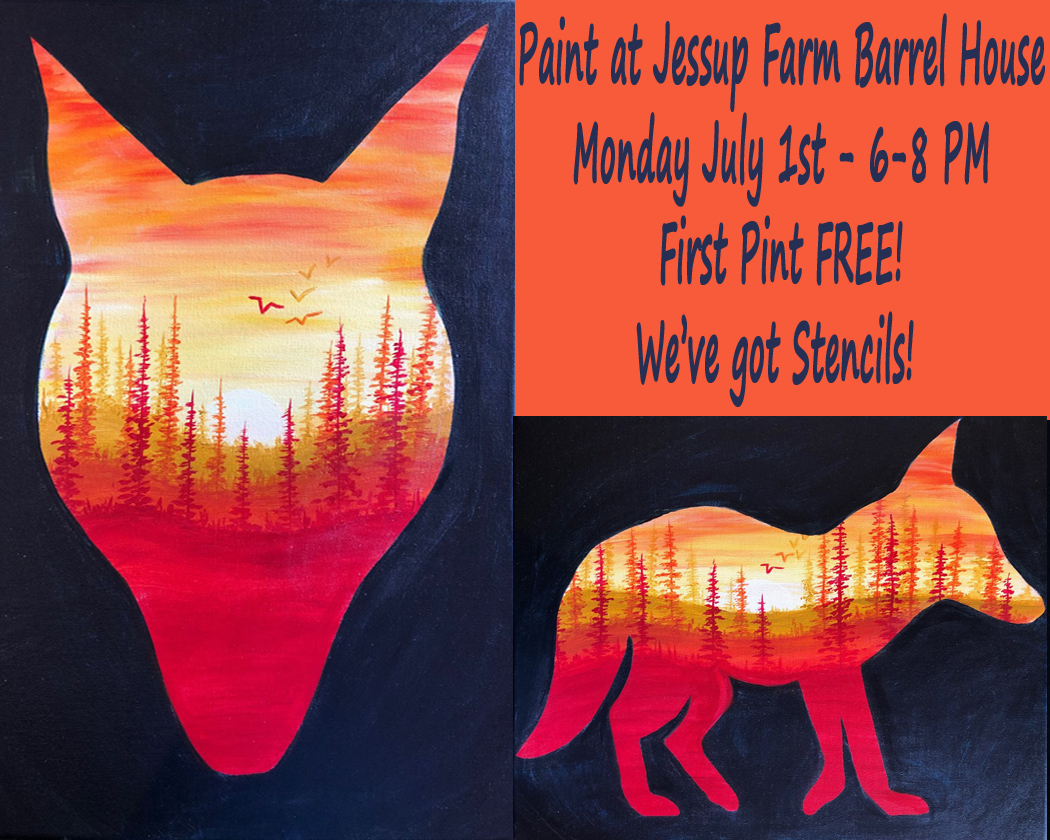 Paint at Jessup Farm Barrel House! Paint a Bear, Fox, or Goat!